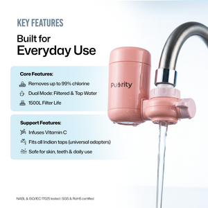 Puority Beauty Faucet Filter for Chlorinated and Hard Water