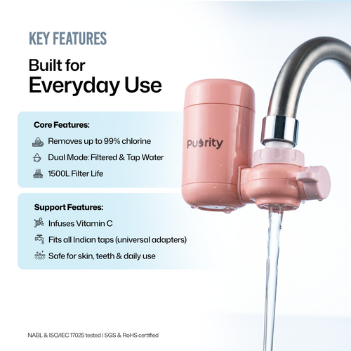 Puority Beauty Faucet Filter for Chlorinated and Hard Water