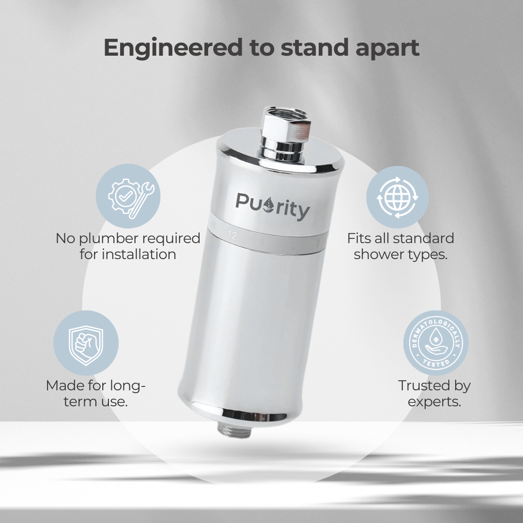 Puority Derma Flow Shower Filter for Healthy Skin & Hair